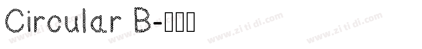 Circular B字体转换